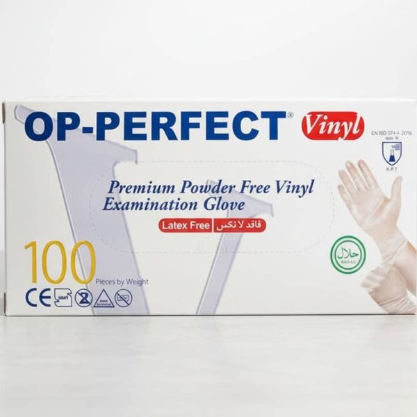 دستکش وینیل غیرپودری حریر Vinyl OP-Perfect